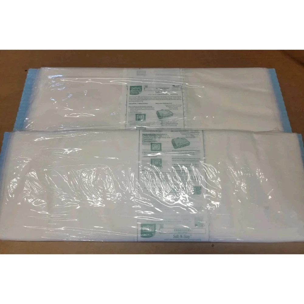 Lot Of 2 Pellon 380 Soft-N-Stay Fabric Stabilizer, White. 20